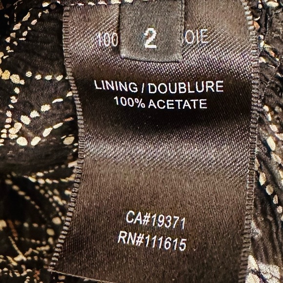 Robert Rodriguez long sleeve ruffled 100% silk sheer printed blouse top - Picture 7 of 8